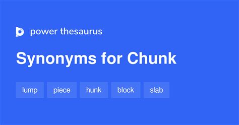 chunk synonym